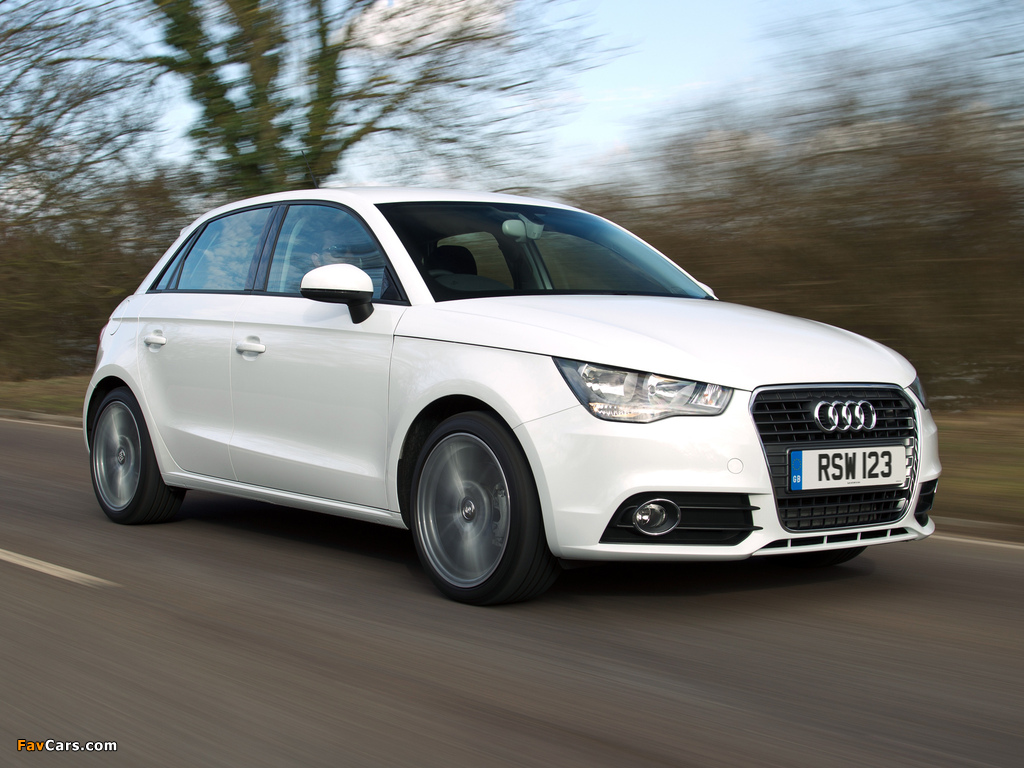 Audi A1 Sportback TFSI UK-spec 8X (2012) wallpapers (1024 x 768)