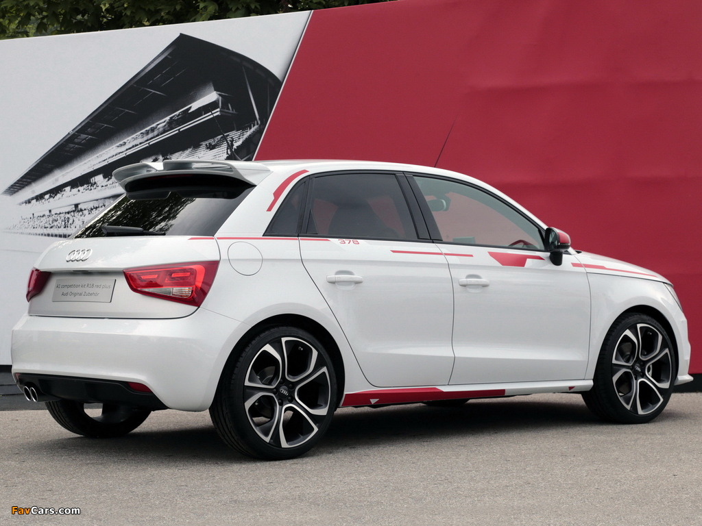 Audi A1 Sportback Competition Kit R18 Red Plus (8X) 2013 images (1024 x 768)