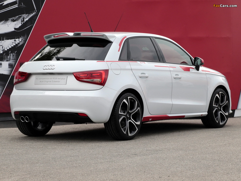 Audi A1 Sportback Competition Kit R18 Red Plus (8X) 2013 images (1024 x 768)