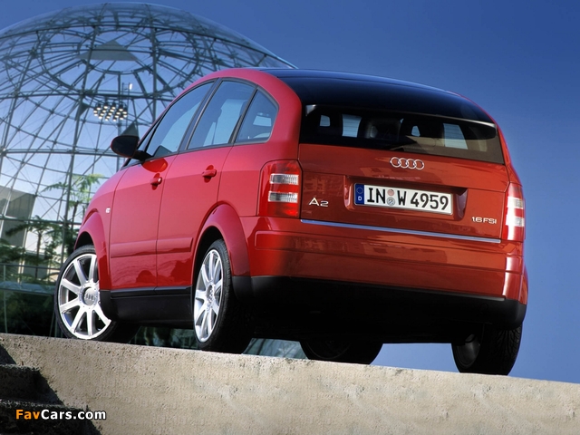 Audi A2 1.6 FSI (2004–2005) pictures (640 x 480)