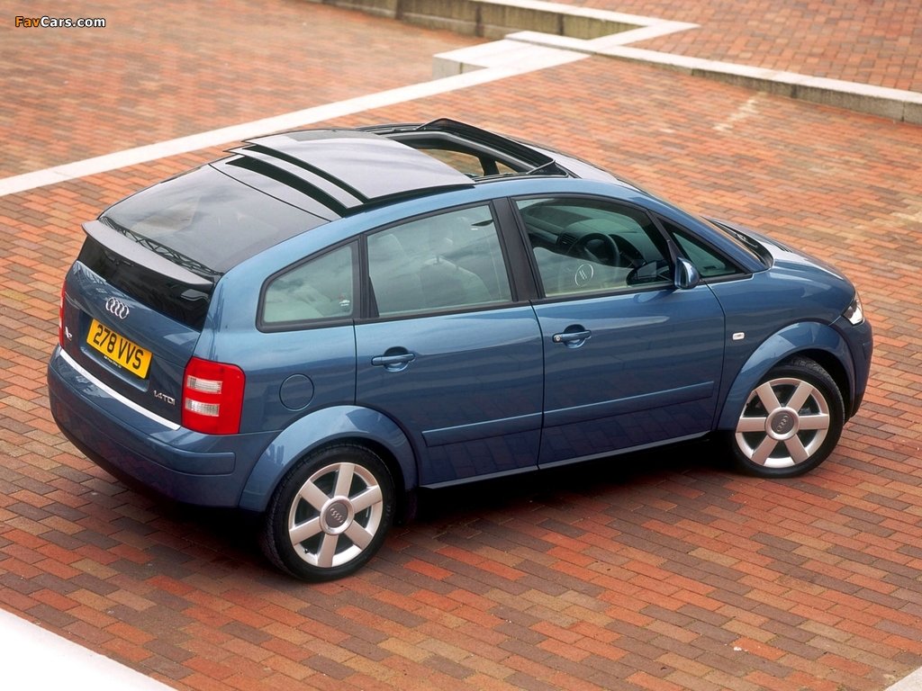 Images of Audi A2 1.4 TDI UK-spec (2000–2005) (1024 x 768)