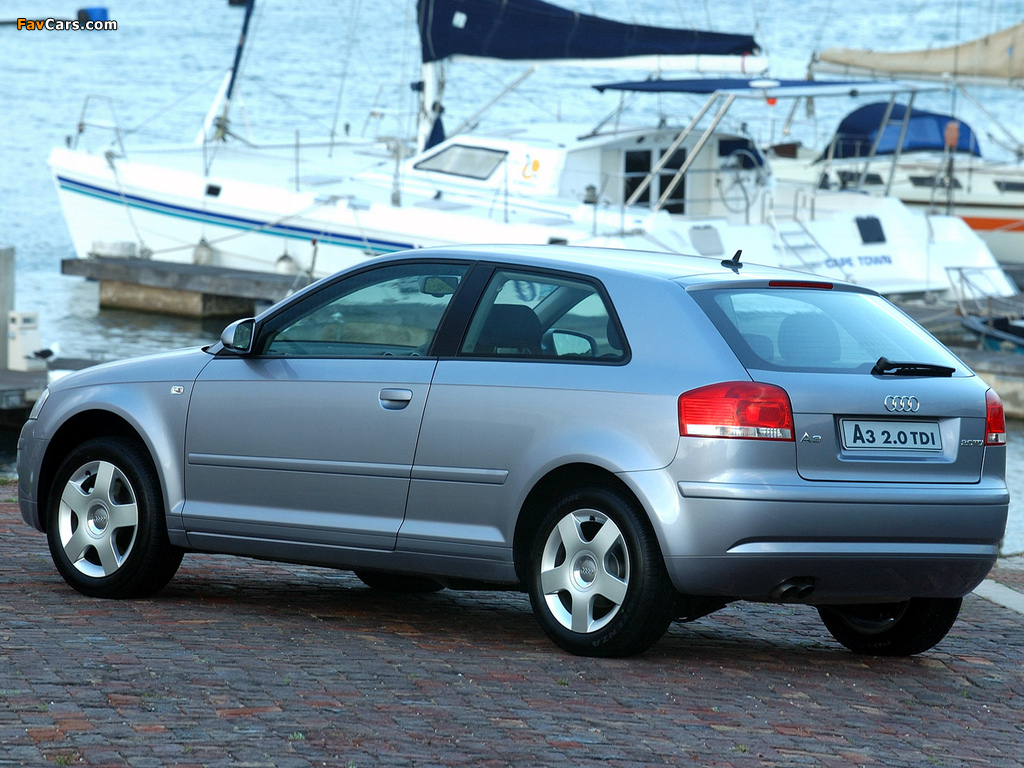 Audi A3 2.0 TDI ZA-spec 8P (2003–2005) images (1024 x 768)