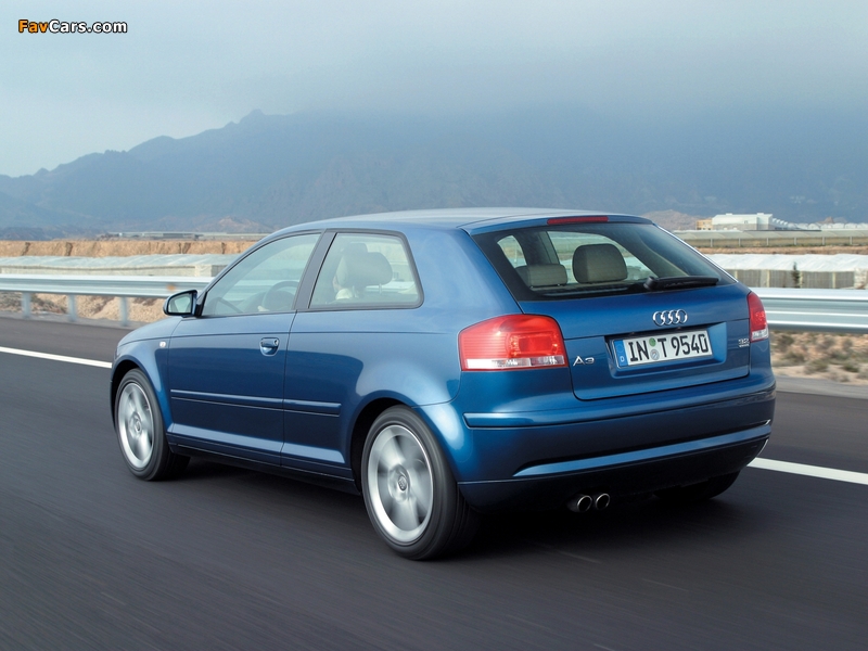 Audi A3 3.2 quattro 8P (2003–2005) photos (800 x 600)