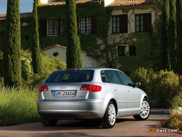 Audi A3 Sportback 2.0T (8PA) 2004–08 images (640 x 480)