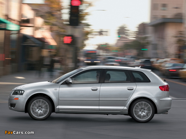 Audi A3 Sportback 2.0T US-spec 8PA (2005–2008) images (640 x 480)