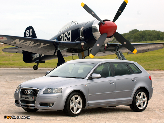 Audi A3 Sportback 2.0T ZA-spec 8PA (2005–2008) photos (640 x 480)