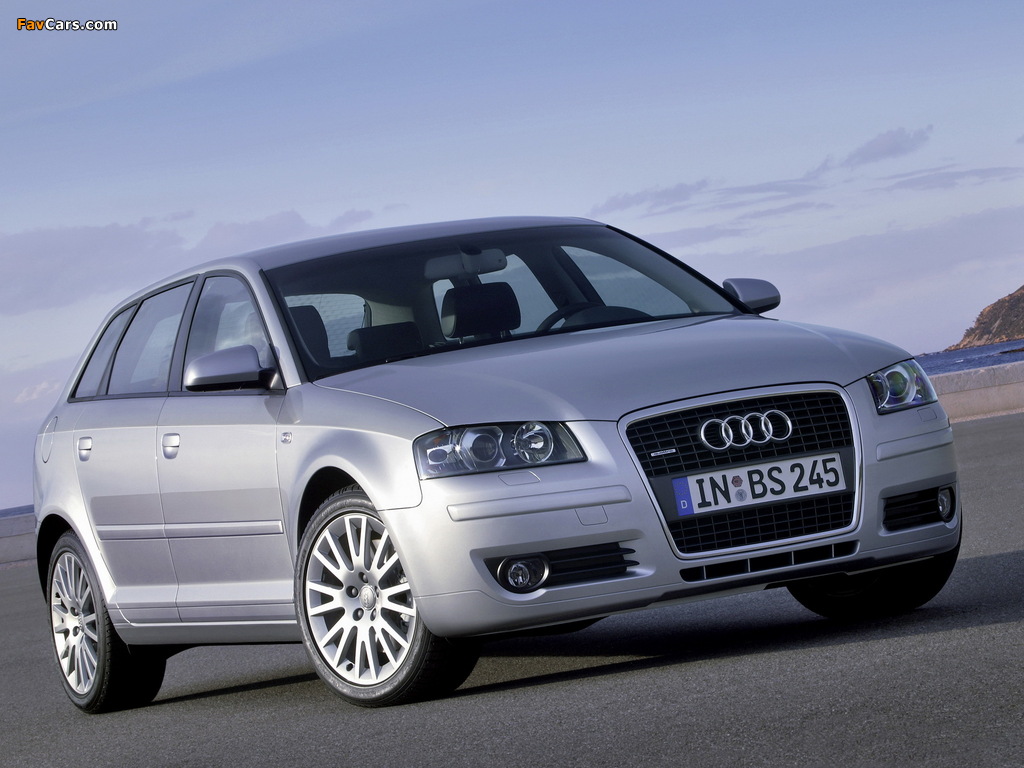 Audi A3 Sportback 8PA (2005–2008) photos (1024 x 768)