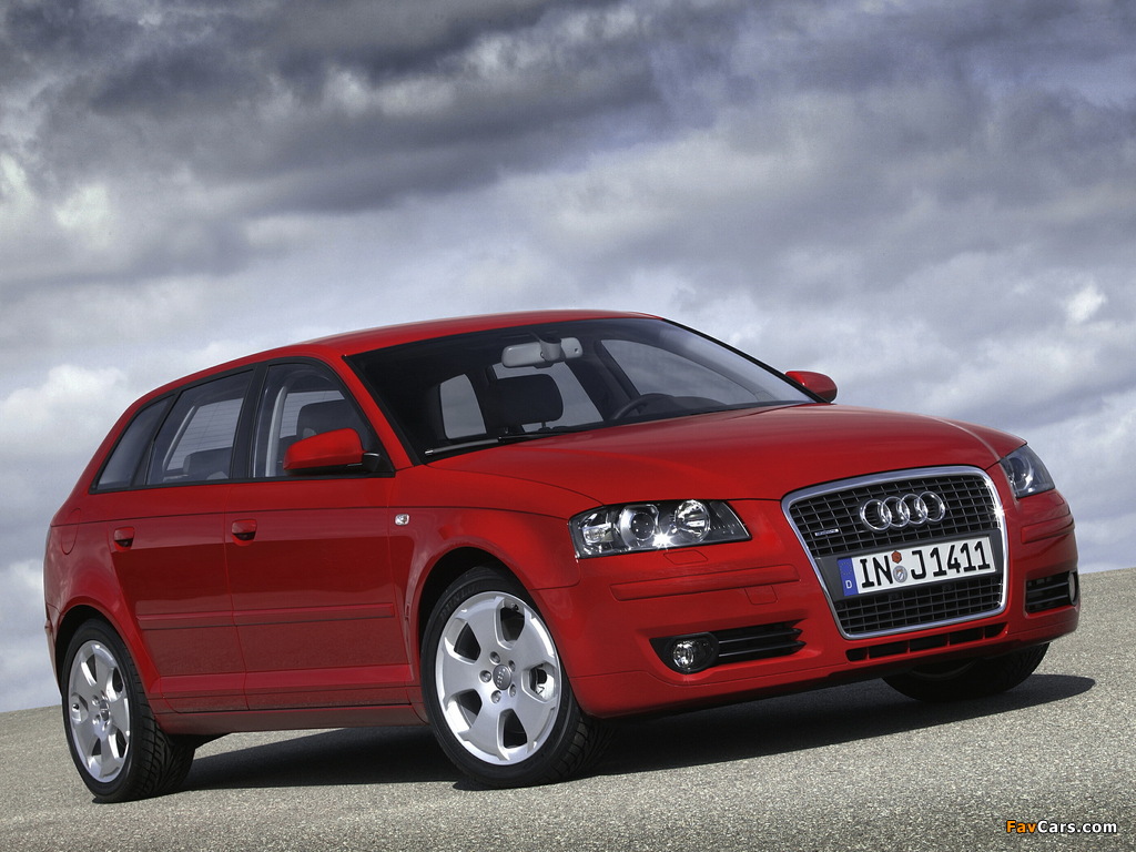 Audi A3 Sportback 8PA (2005–2008) photos (1024 x 768)