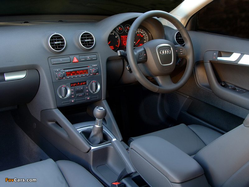 Audi A3 Sportback 2.0T ZA-spec 8PA (2005–2008) pictures (800 x 600)