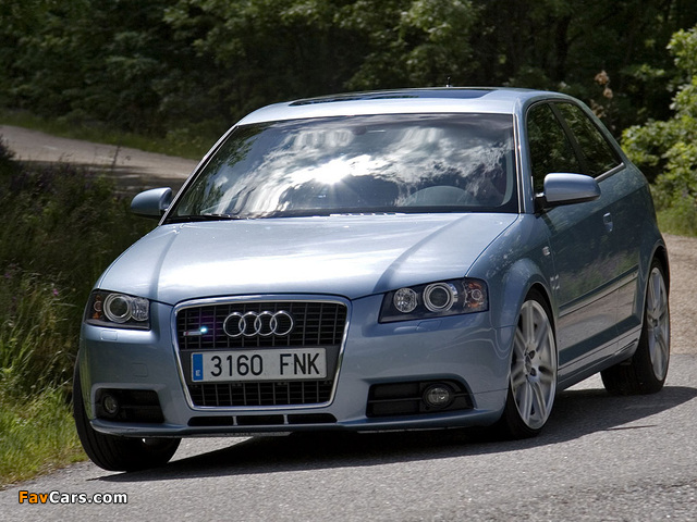 Audi A3 1.8T S-Line 8P (2005–2008) wallpapers (640 x 480)