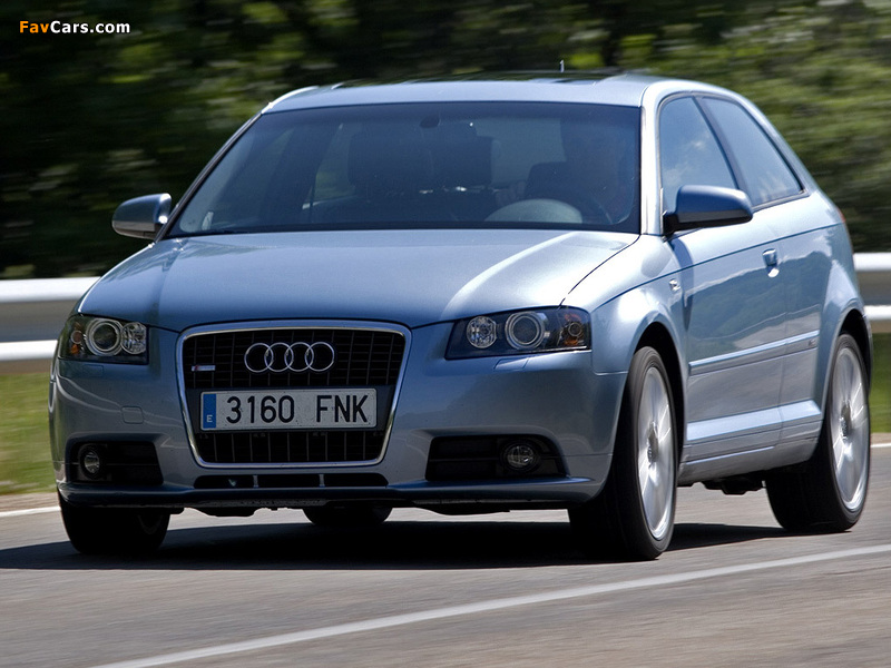 Audi A3 1.8T S-Line 8P (2005–2008) wallpapers (800 x 600)