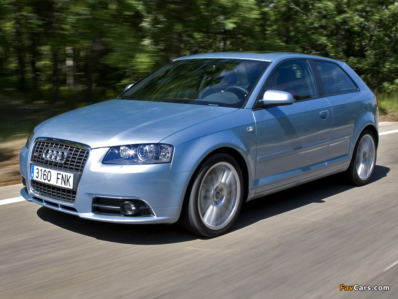 Audi A3 1.8T S-Line 8P (2005–2008) wallpapers (800 x 600)
