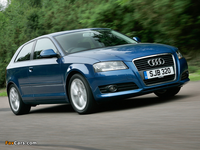 Audi A3 2.0T UK-spec 8P (2008–2010) images (640 x 480)