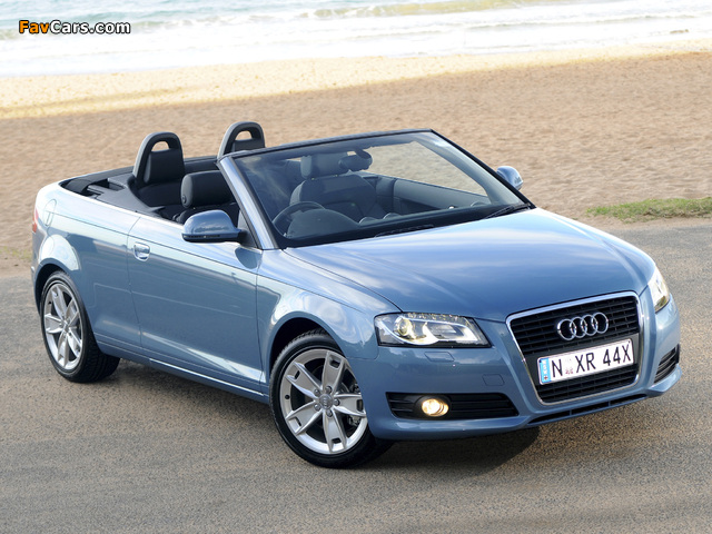 Audi A3 2.0T Cabriolet AU-spec 8PA (2008) images (640 x 480)