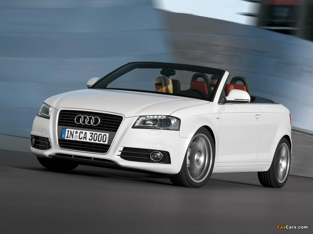 Audi A3 2.0T S-Line Cabriolet 8PA (2008–2010) photos (1024 x 768)