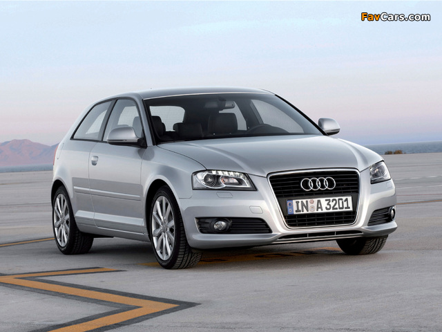 Audi A3 2.0T 8P (2008–2010) pictures (640 x 480)