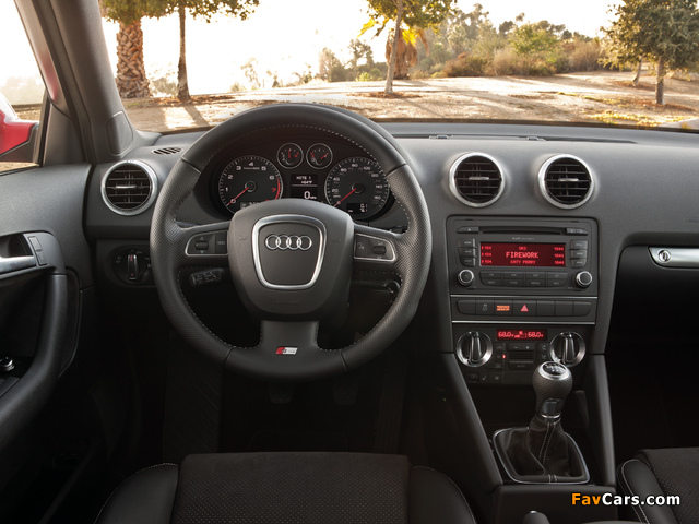 Audi A3 Sportback 2.0T S-Line US-spec 8PA (2008–2010) pictures (640 x 480)