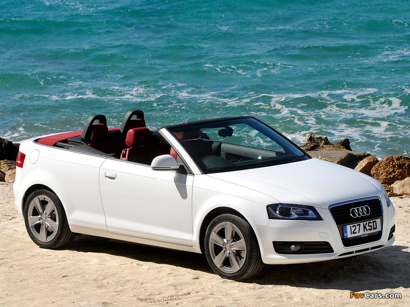 Audi A3 2.0T Cabriolet UK-spec 8PA (2008) wallpapers (800 x 600)