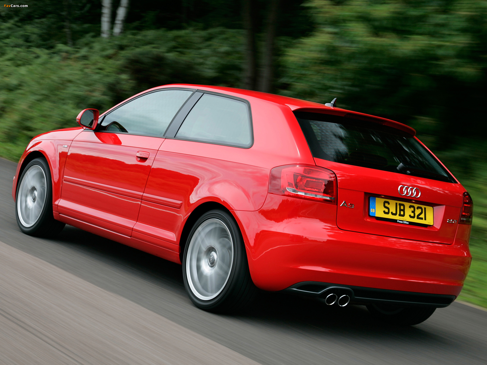 Audi A3 2.0T S-Line UK-spec 8P (2008–2010) wallpapers (2048 x 1536)