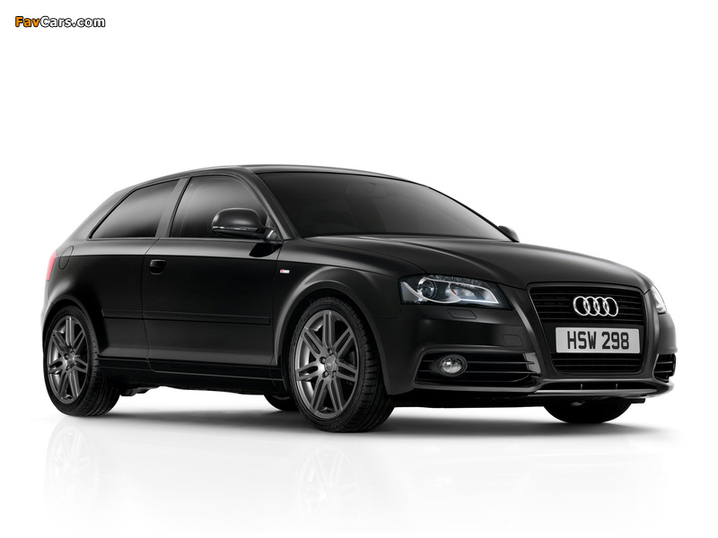 Audi A3 Black Edition 8P (2009) images (800 x 600)