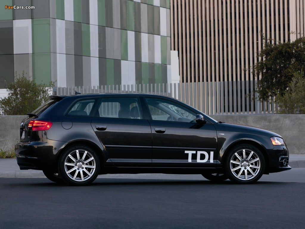Audi A3 Sportback TDI Clean Diesel 8PA (2009–2010) images (1024 x 768)