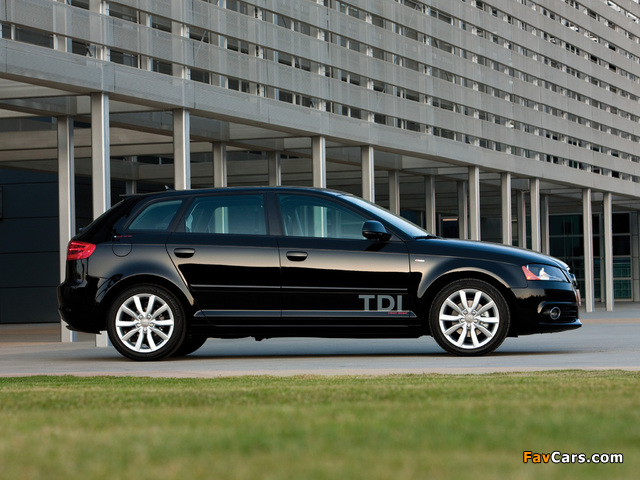 Audi A3 Sportback TDI Clean Diesel 8PA (2009–2010) pictures (640 x 480)