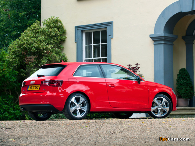 Audi A3 1.8T UK-spec 8V (2012) pictures (640 x 480)