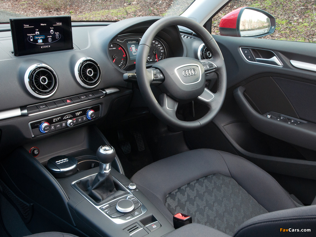 Audi A3 Sportback 2.0 TDI UK-spec (8V) 2013 photos (1024 x 768)