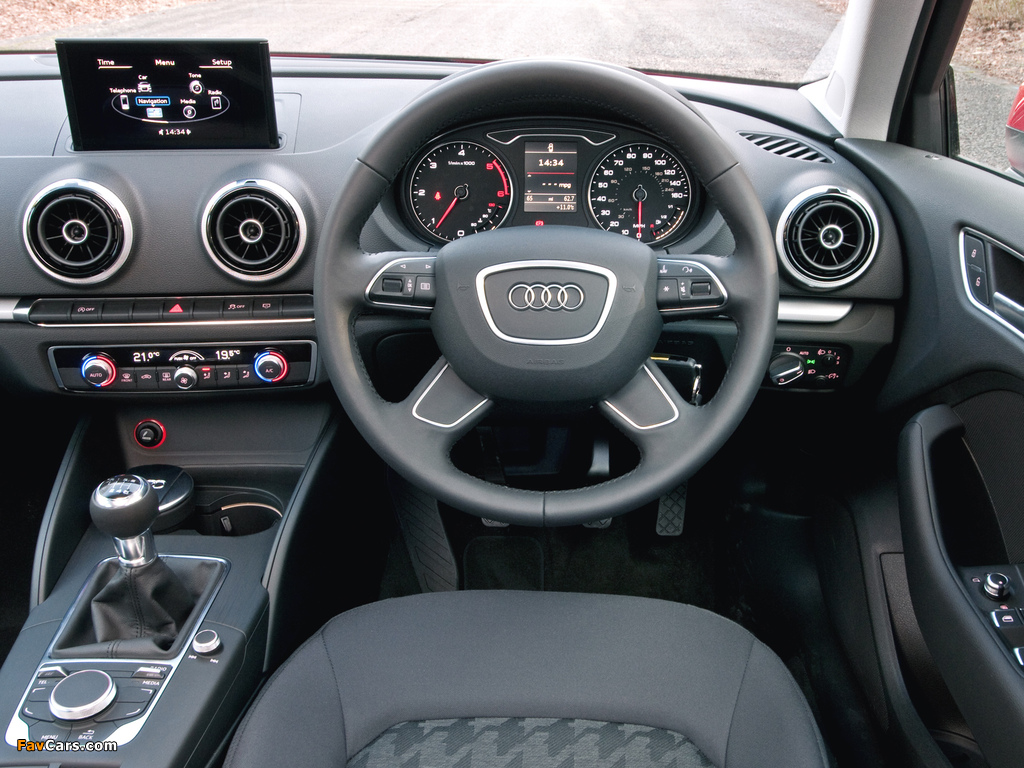 Audi A3 Sportback 2.0 TDI UK-spec (8V) 2013 pictures (1024 x 768)