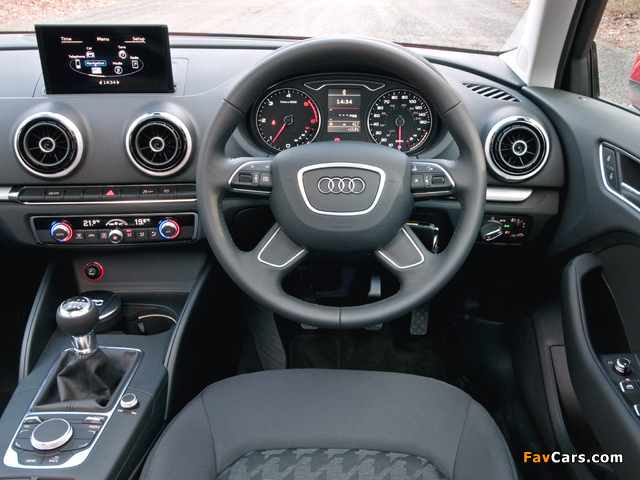 Audi A3 Sportback 2.0 TDI UK-spec (8V) 2013 pictures (640 x 480)