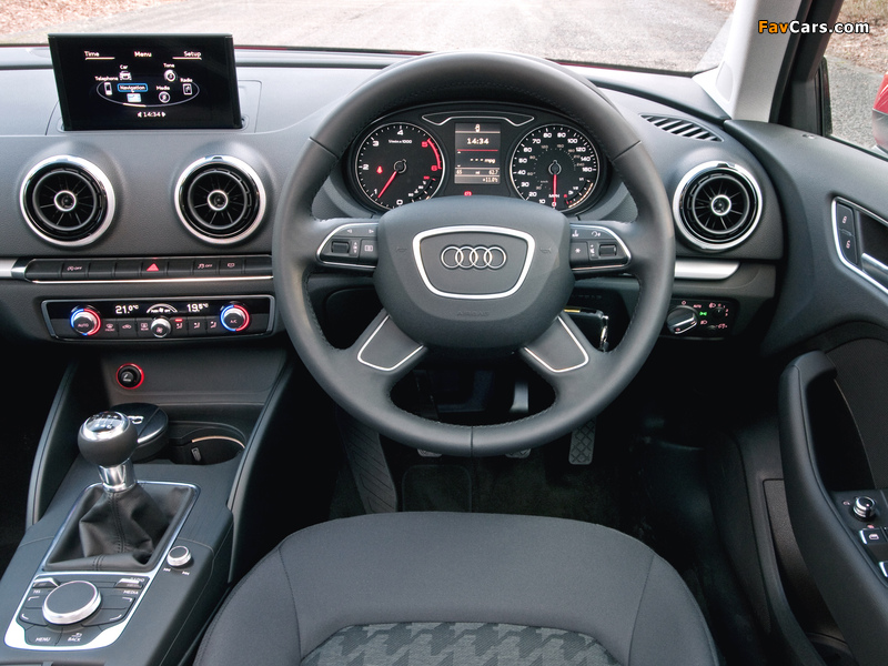 Audi A3 Sportback 2.0 TDI UK-spec (8V) 2013 pictures (800 x 600)