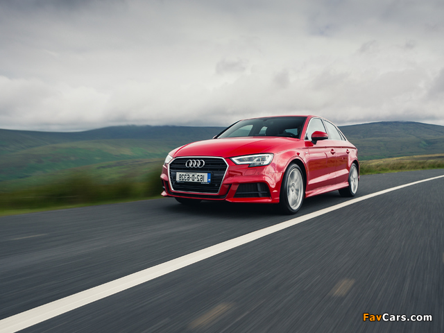 Audi A3 Sedan 2.0 TDI S line UK-spec (8V) 2016 wallpapers (640 x 480)