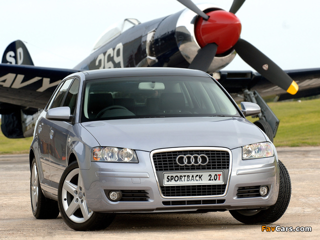 Images of Audi A3 Sportback 2.0T ZA-spec 8PA (2005–2008) (640 x 480)