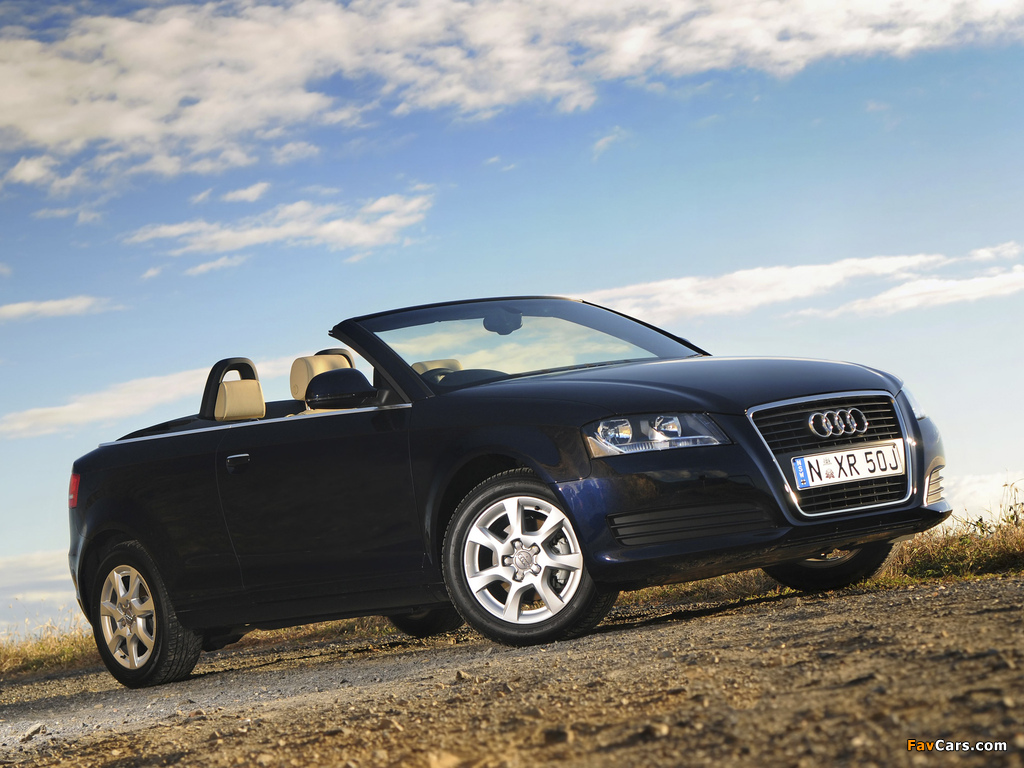 Images of Audi A3 1.8T Cabriolet AU-spec 8PA (2008) (1024 x 768)