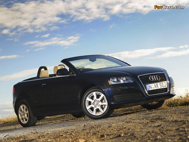 Images of Audi A3 1.8T Cabriolet AU-spec 8PA (2008) (640 x 480)