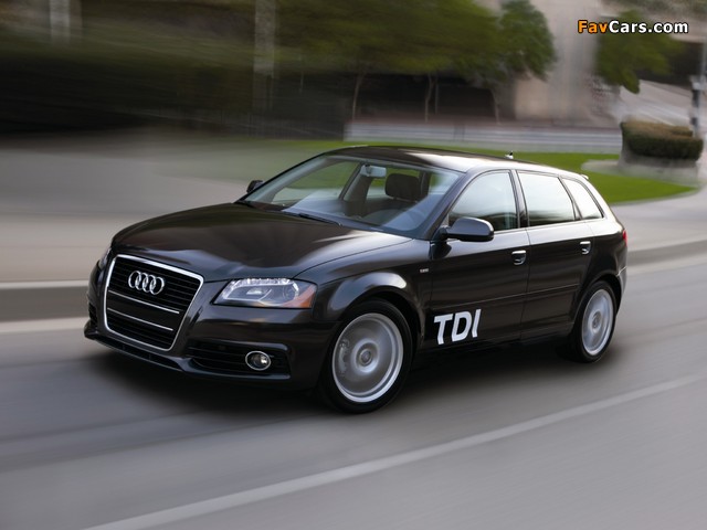 Images of Audi A3 Sportback TDI Clean Diesel 8PA (2009–2010) (640 x 480)