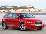 Photos of Audi A3 Sportback 3.2 quattro ZA-spec 8PA (2005–2008)