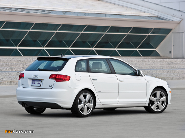 Photos of Audi A3 Sportback 3.2 S-Line US-spec 8PA (2005–2008) (640 x 480)