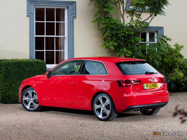 Photos of Audi A3 1.8T UK-spec 8V (2012) (640 x 480)