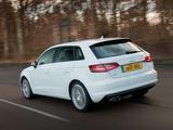 Photos of Audi A3 Sportback 1.8T UK-spec (8V) 2013