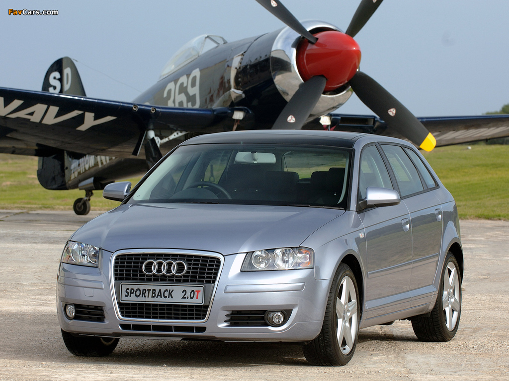 Pictures of Audi A3 Sportback 2.0T ZA-spec 8PA (2005–2008) (1024 x 768)