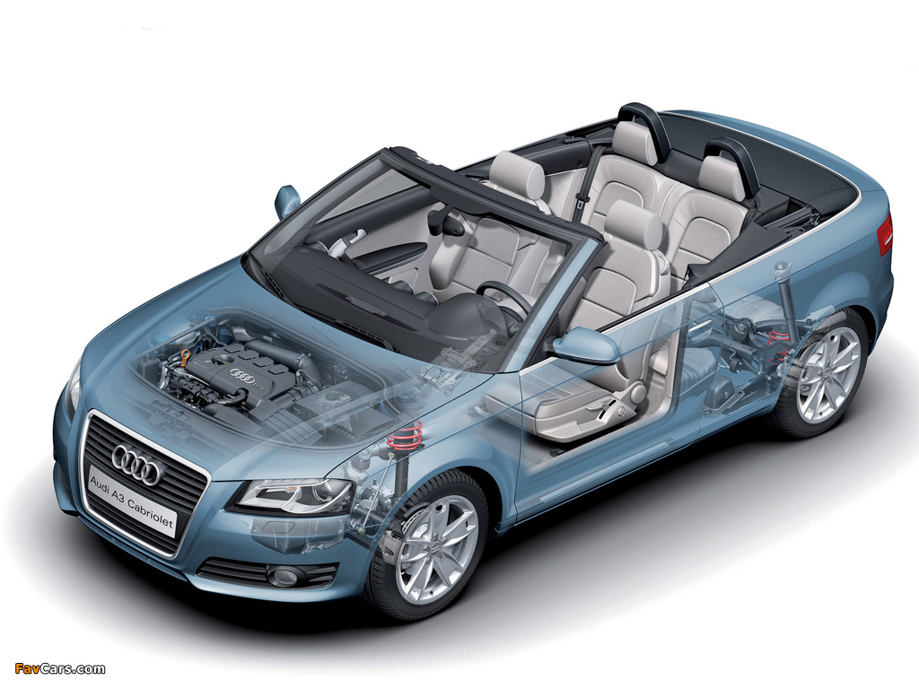 Pictures of Audi A3 2.0 TDI Cabriolet 8PA (2008–2010) (1024 x 768)