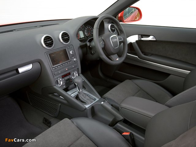 Pictures of Audi A3 Sportback 2.0T S-Line UK-spec 8PA (2008–2010) (640 x 480)