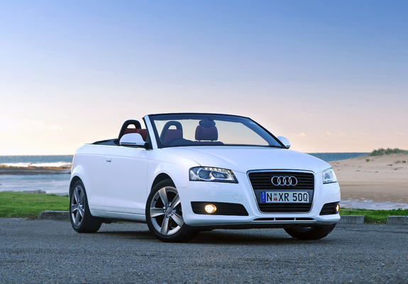 Pictures of Audi A3 2.0T Cabriolet AU-spec (8PA) 2008–13