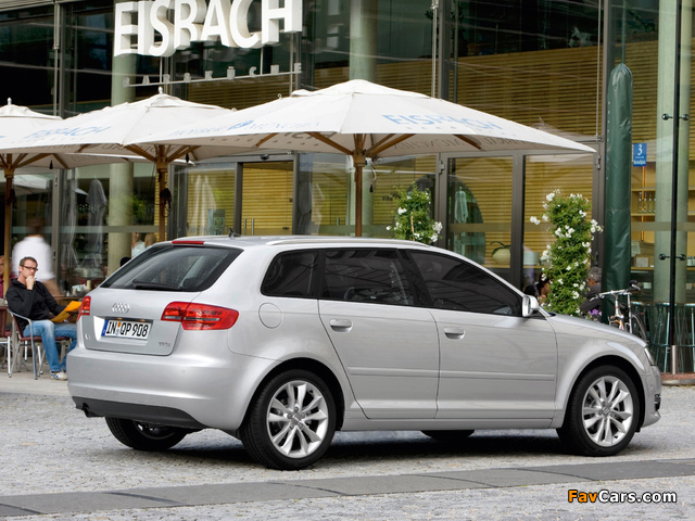Pictures of Audi A3 Sportback TFSI 8PA (2010) (640 x 480)