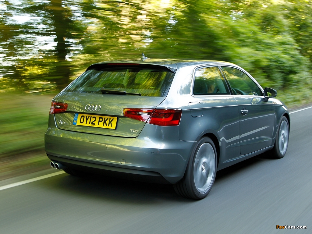 Pictures of Audi A3 2.0 TDI UK-spec 8V (2012) (1024 x 768)