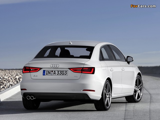 Pictures of Audi A3 Sedan 2.0 TDI (8V) 2013 (640 x 480)