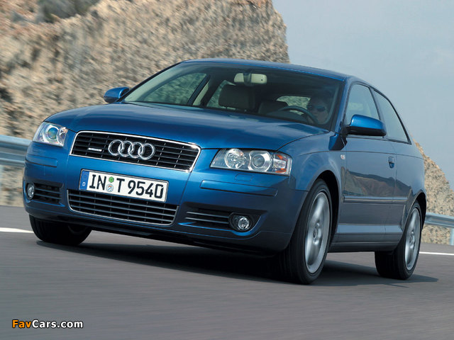 Audi A3 3.2 quattro 8P (2003–2005) wallpapers (640 x 480)