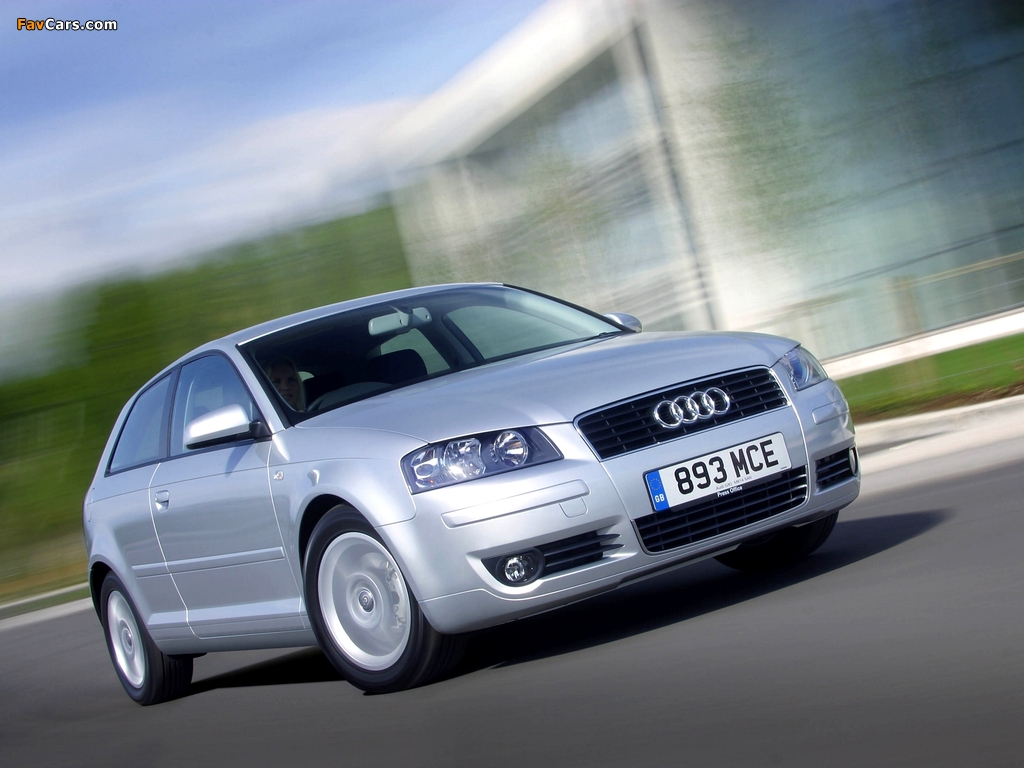 Audi A3 2.0 FSI UK-spec 8P (2003–2005) wallpapers (1024 x 768)