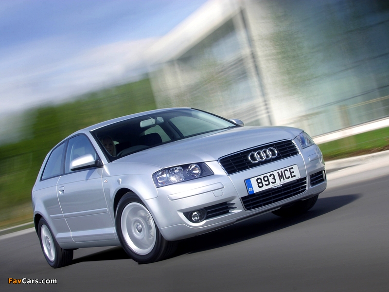 Audi A3 2.0 FSI UK-spec 8P (2003–2005) wallpapers (800 x 600)